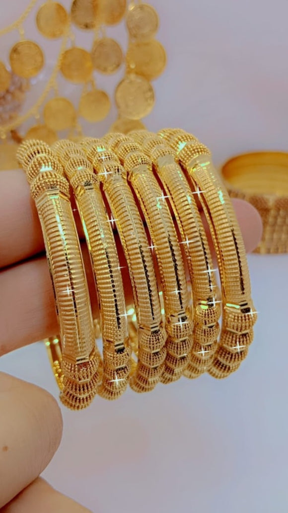 Vibrant Shiny Bangle Set